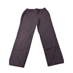 Chicos Womens Brown Straight Leg Pants Size 0 Polyester Blend Modern Fit